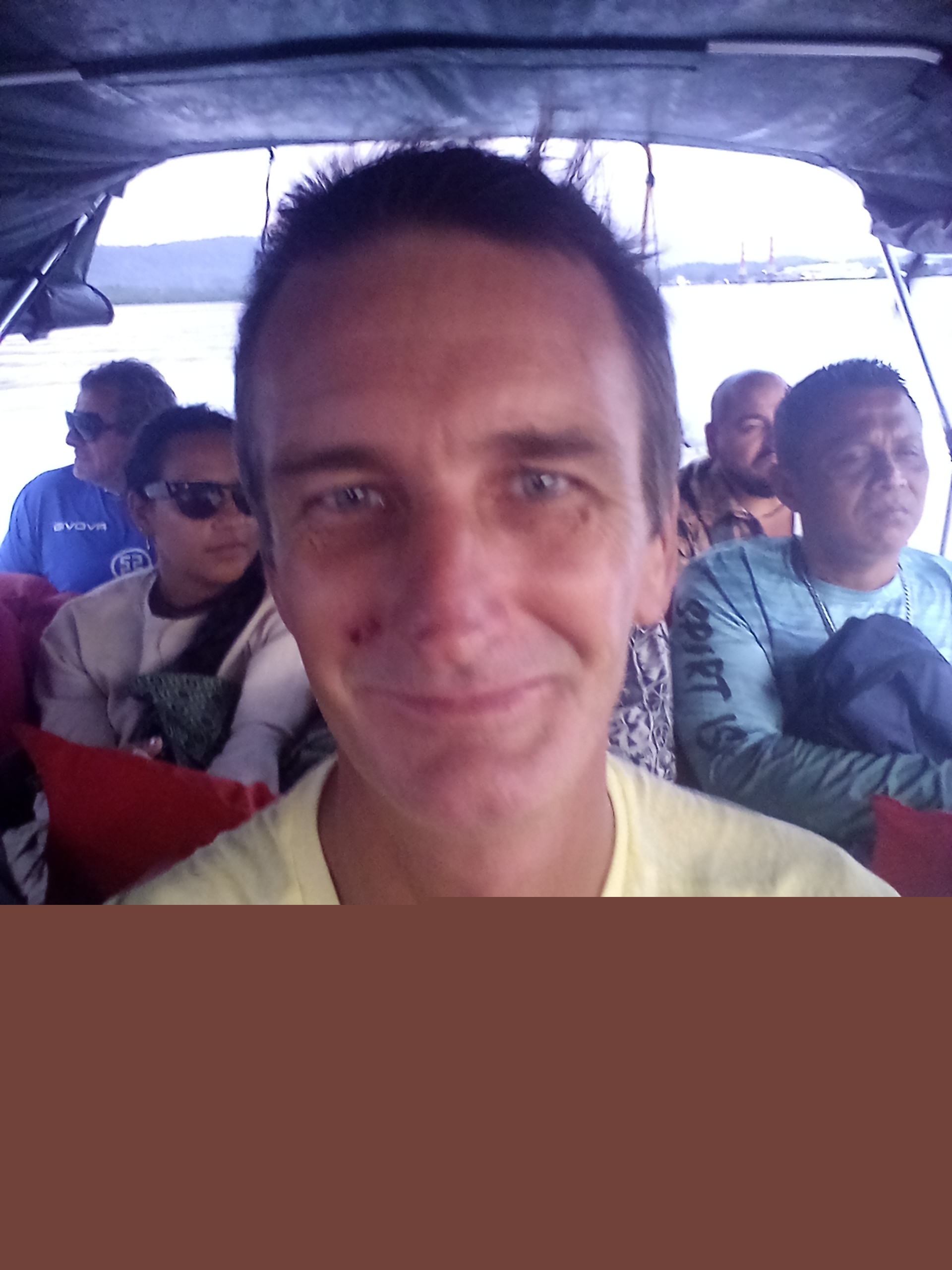 On the boat to Boca del Toro Panama